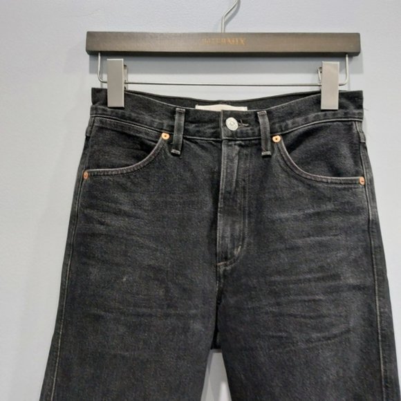 Aritzia Wilfred Citizens of Humanity Liv Strsight Crop Jeans Vintage Black - Picture 2 of 9